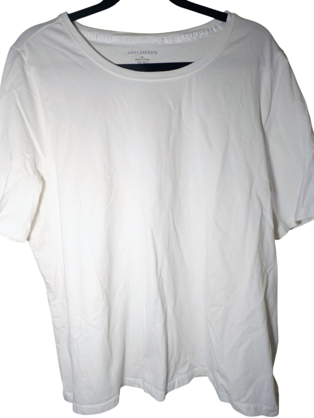 Appleseed's White Cotton Spandex Classic Tee XL EUC